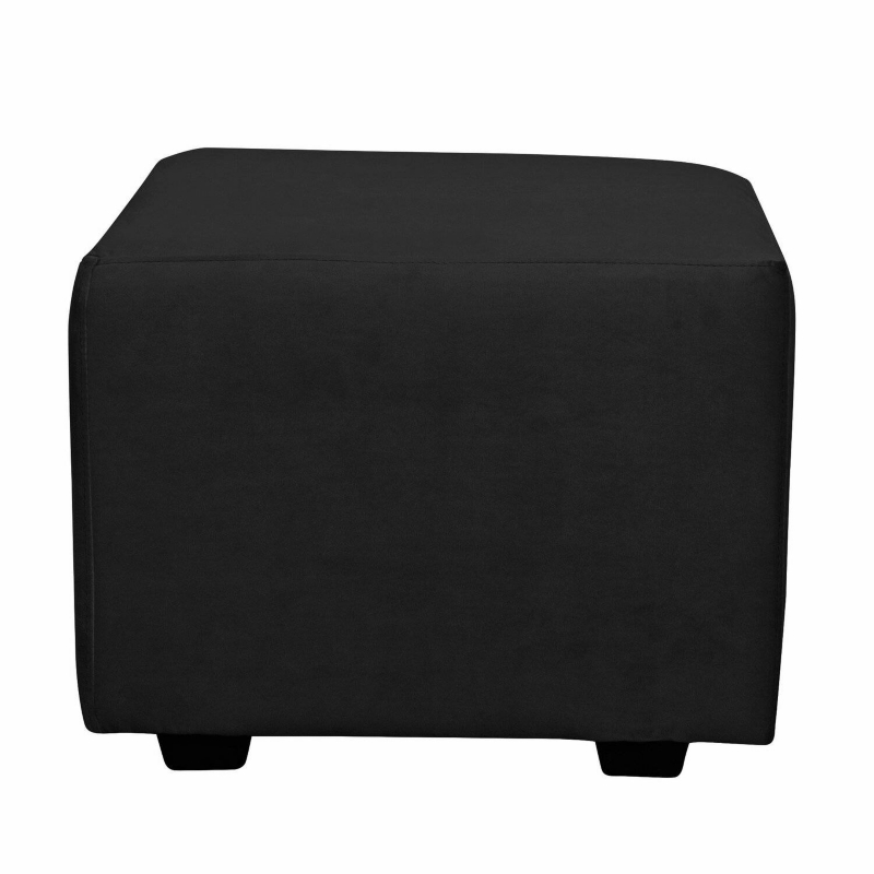 Foto 5 | Sofá Loreto Felpe De Vinilo Negro Multilaminado De 170 Cm De Ancho - Venta Internacional.