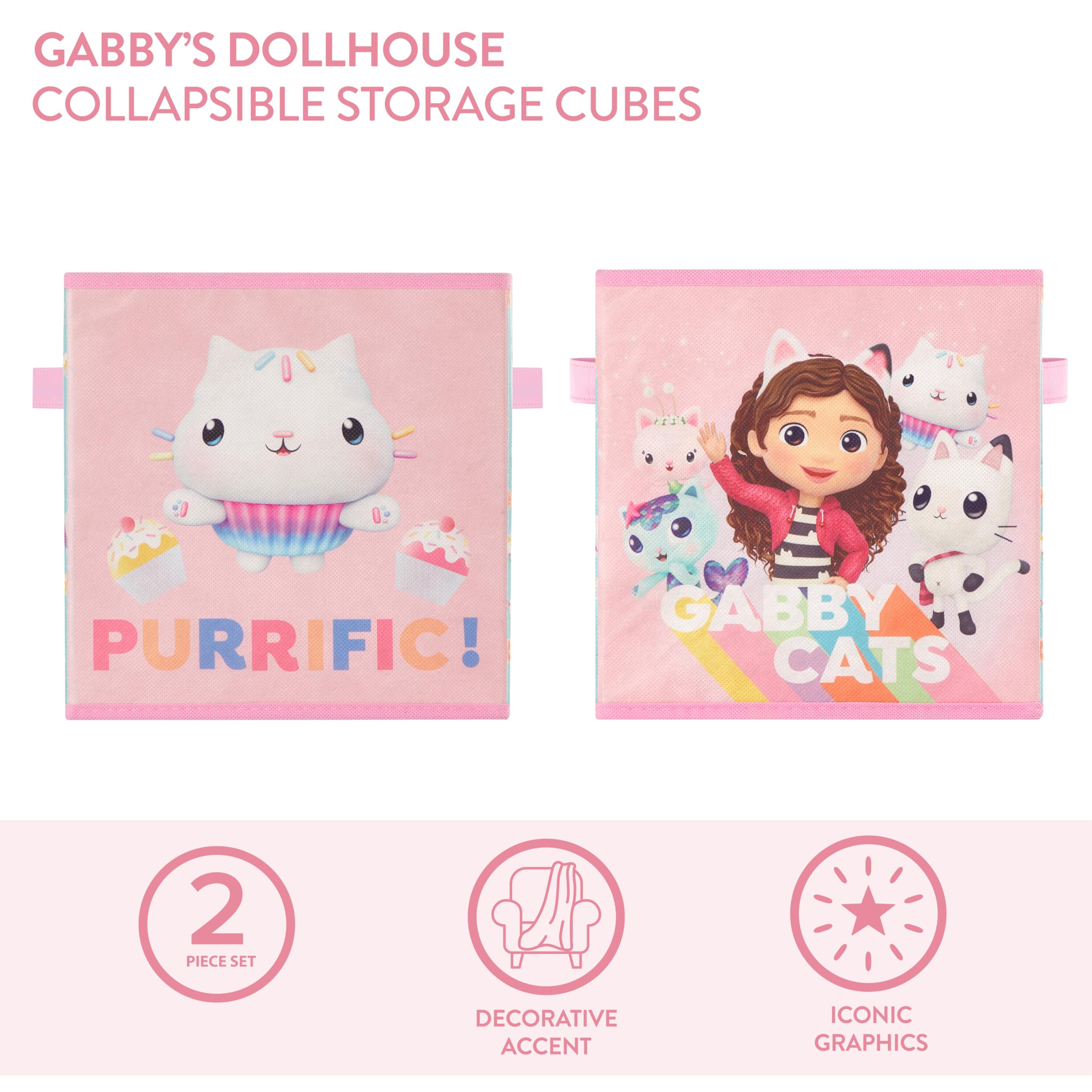 Foto 3 pulgar | Storage Cubes Idea Nuova Gabbys Dollhouse, Paquete De 2 Unidades, 10 X 10 Pulgadas - Venta Internacional.