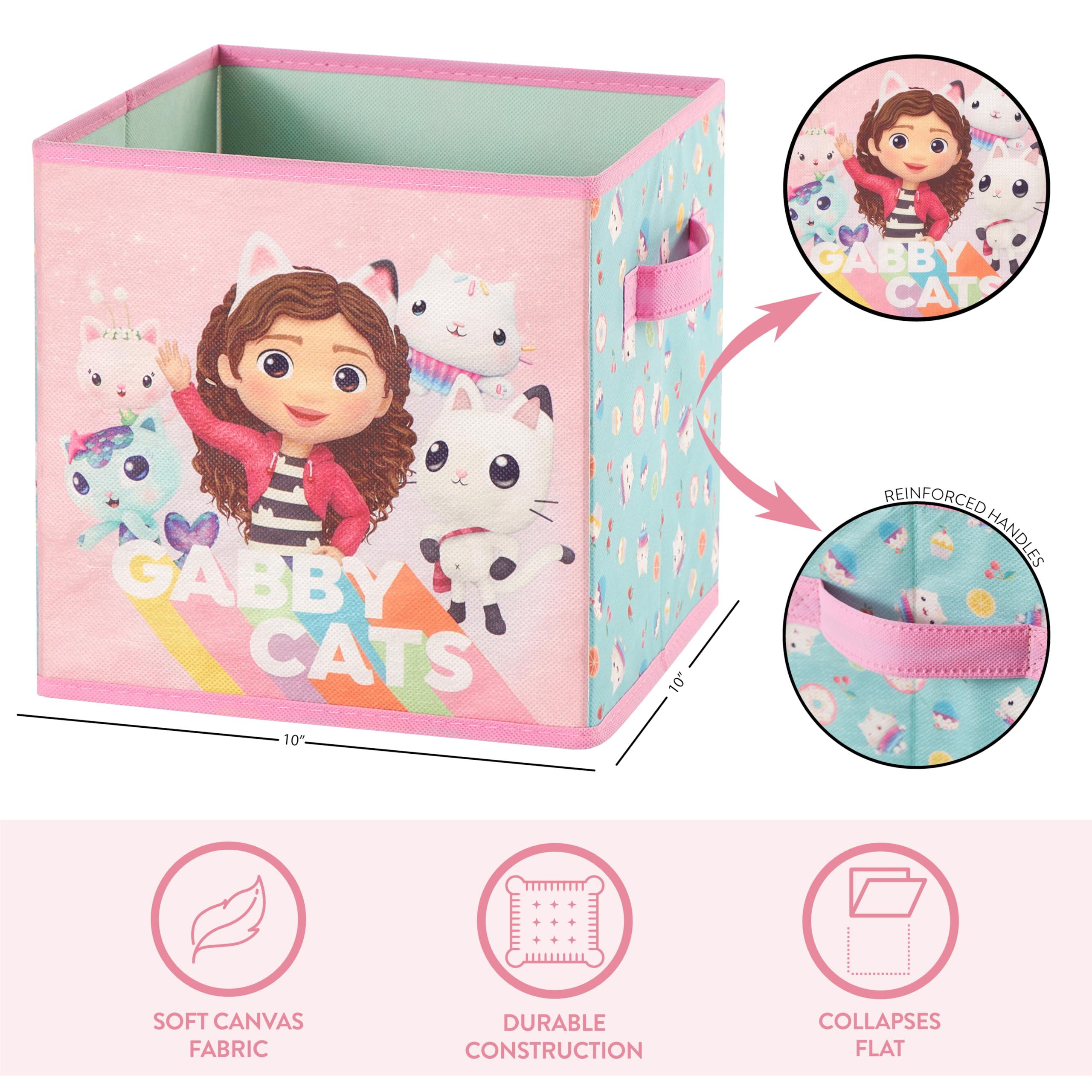 Foto 4 pulgar | Storage Cubes Idea Nuova Gabbys Dollhouse, Paquete De 2 Unidades, 10 X 10 Pulgadas - Venta Internacional.