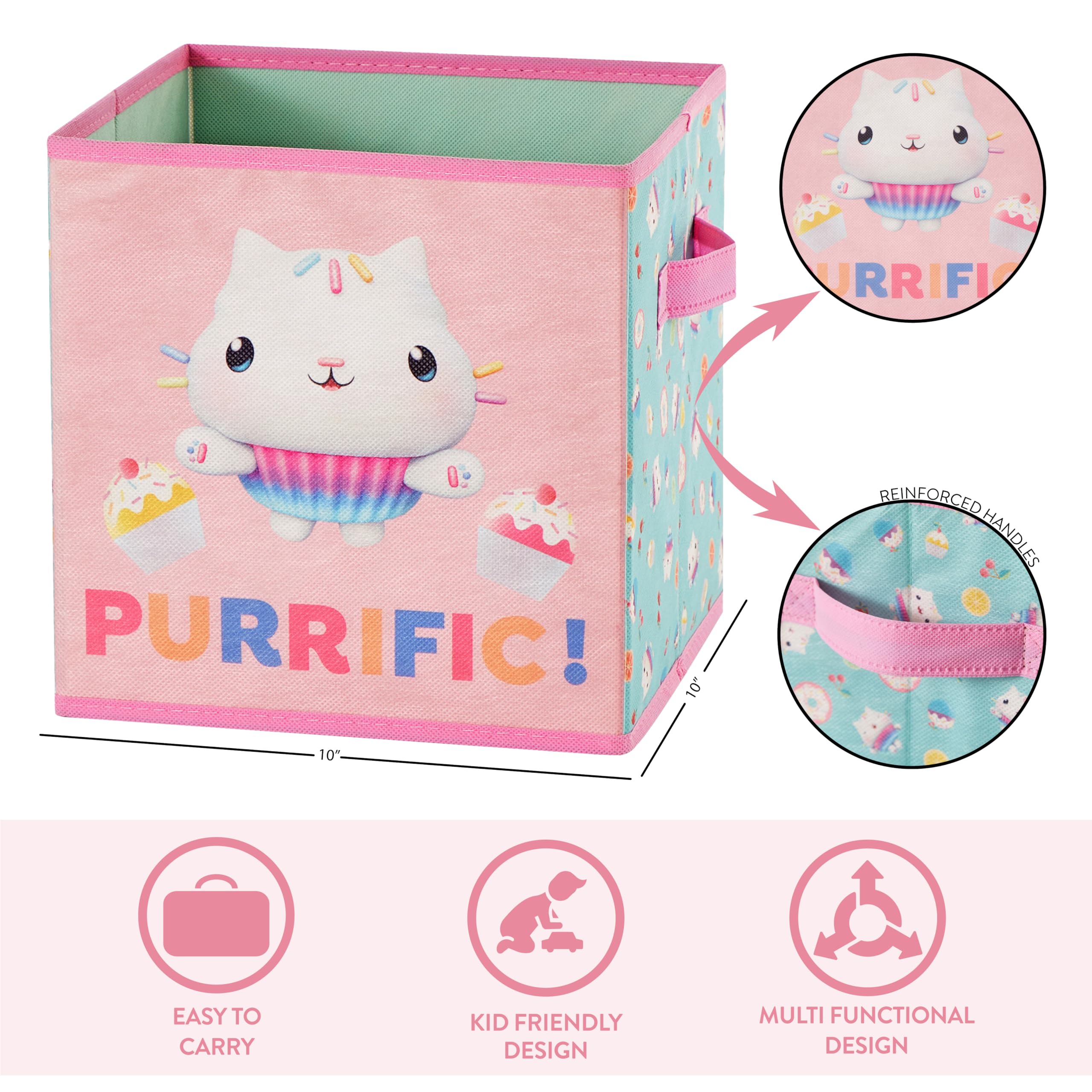 Foto 5 pulgar | Storage Cubes Idea Nuova Gabbys Dollhouse, Paquete De 2 Unidades, 10 X 10 Pulgadas - Venta Internacional.