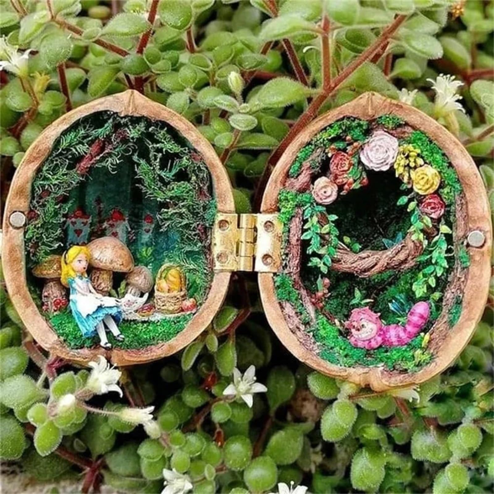 Foto 2 pulgar | Casa De Muñecas Con Forma De Concha De Nogal, Minibiblioteca, Princesa Hecha A Mano - Venta Internacional.