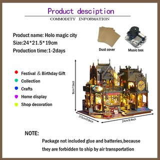 Foto 2 | Casa Miniatura de Bricolaje Magic Shop Shangyiwan DIY Dollhouse - Venta Internacional