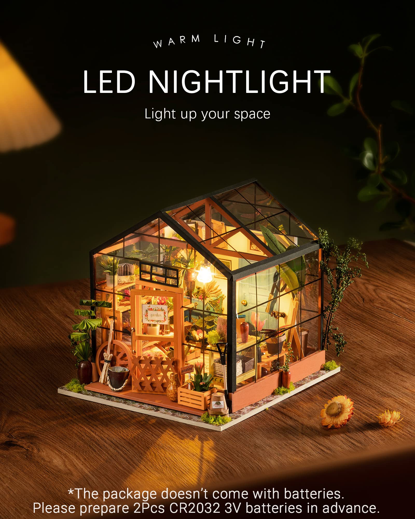 Foto 5 pulgar | Kit Casa de Muñecas en Miniatura para Bricolaje Rolife Green House con Muebles - Venta Internacional