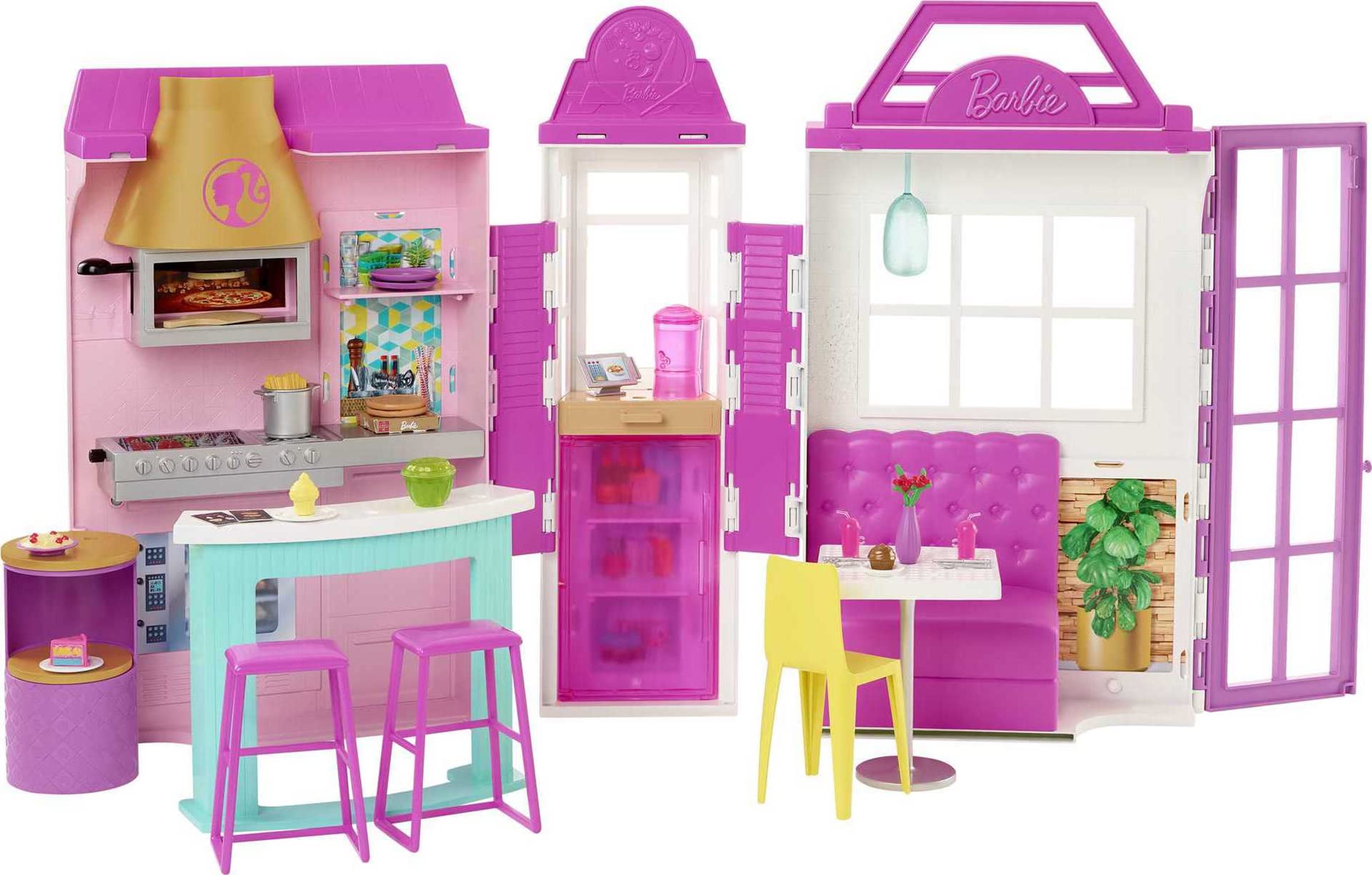 Foto 1 | Playset Barbie Cook 'n Grill para Restaurante 30 Piezas - Venta Internacional