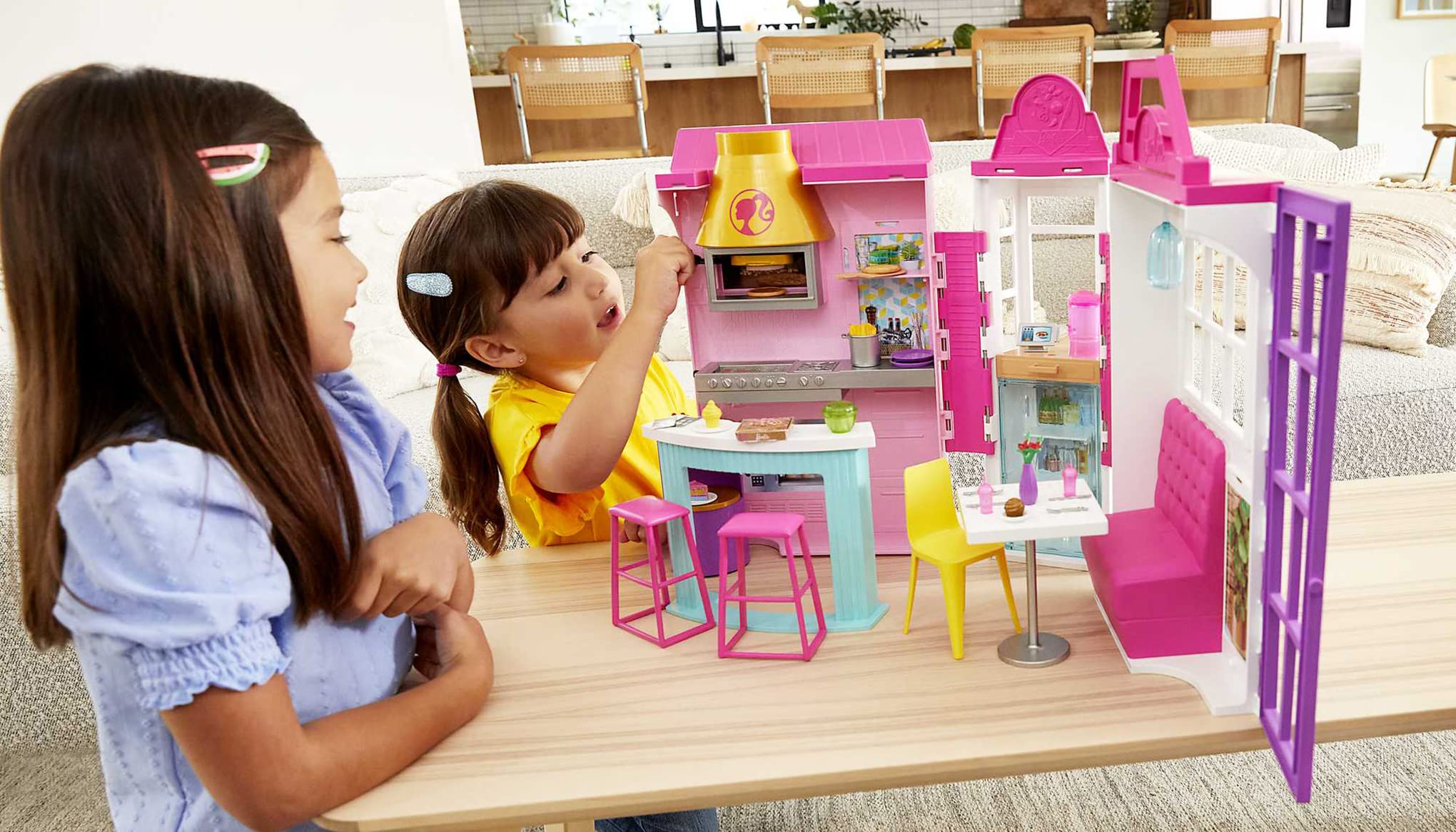 Foto 2 | Playset Barbie Cook 'n Grill para Restaurante 30 Piezas - Venta Internacional