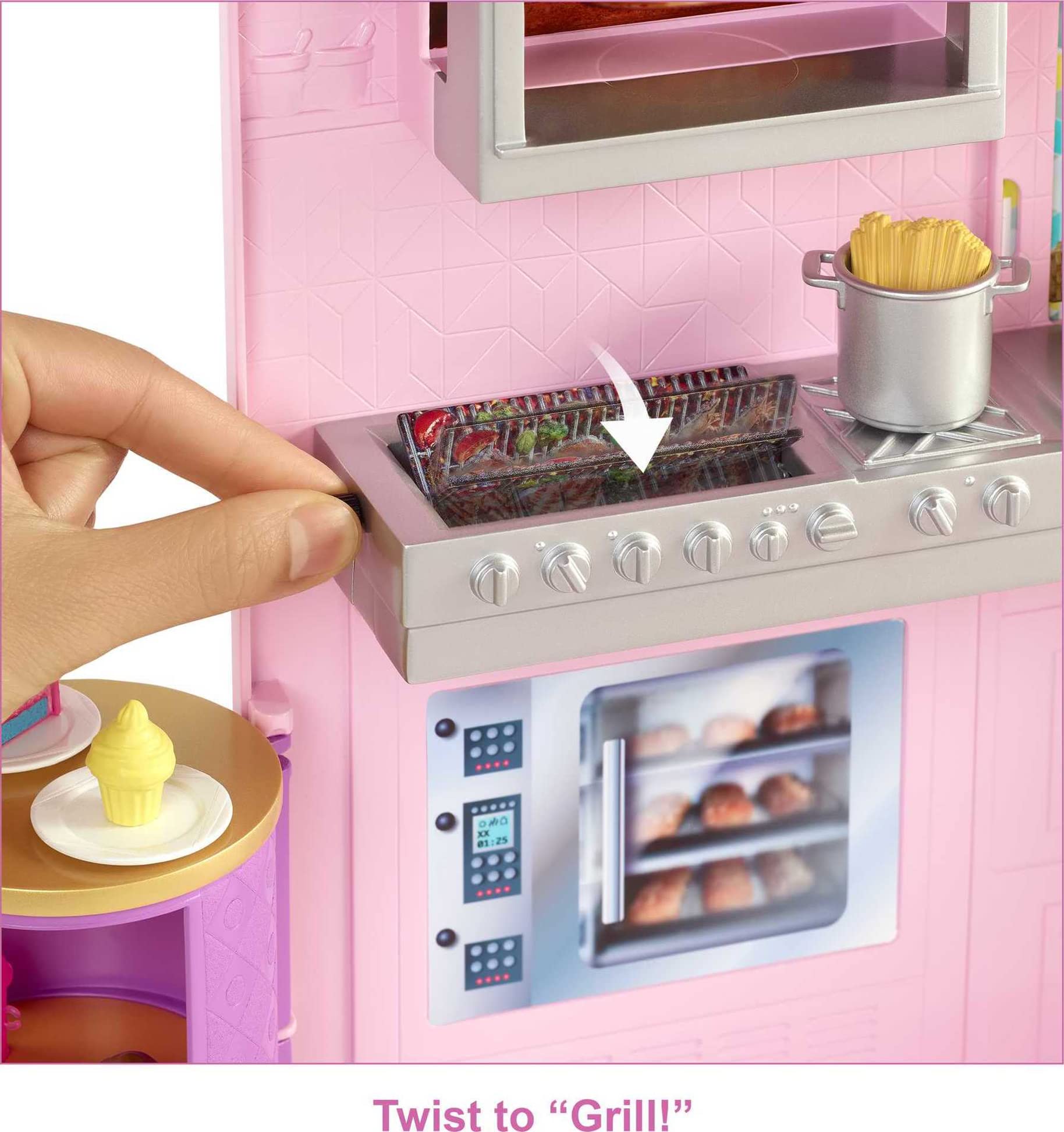Foto 6 pulgar | Playset Barbie Cook 'n Grill para Restaurante 30 Piezas - Venta Internacional