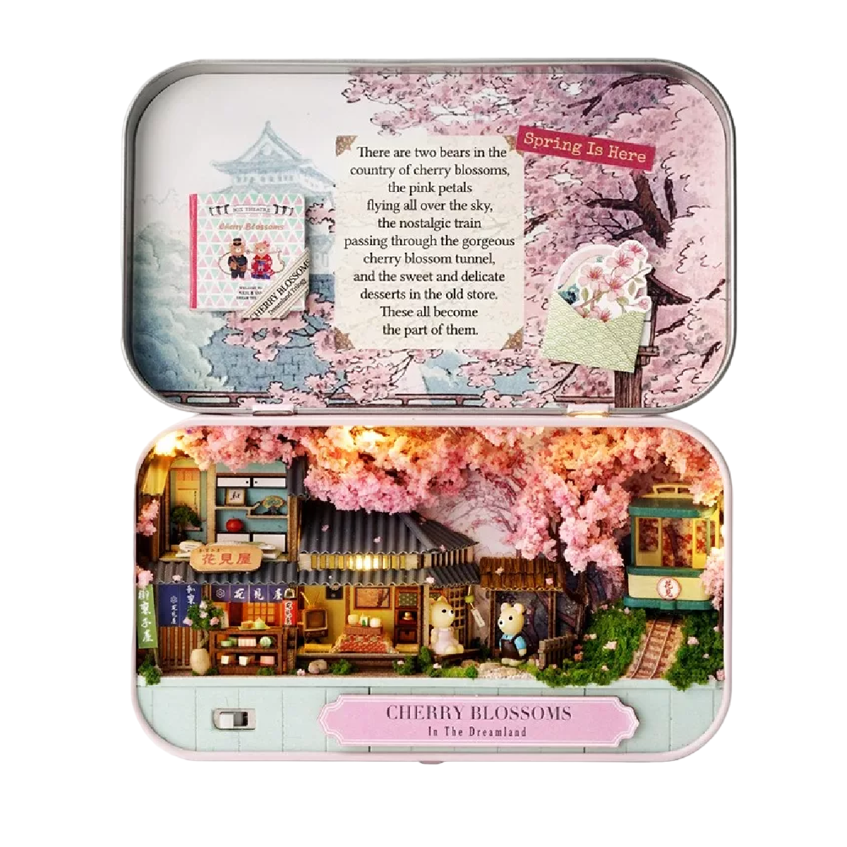 Casita De Muñecas Miniatura Con Muebles Para Niñas Rosa