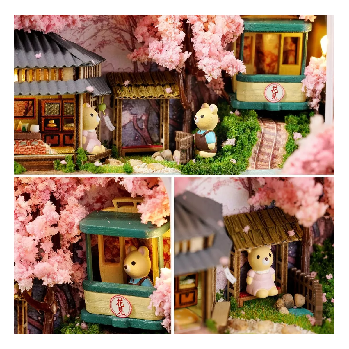 Foto 4 pulgar | Casita De Muñecas Miniatura Con Muebles Para Niñas Rosa