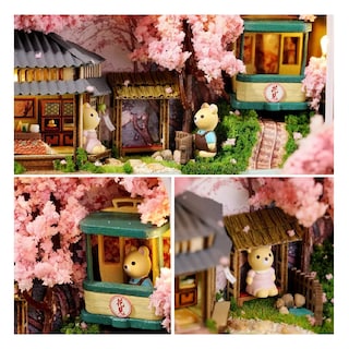 Foto 3 | Casita De Muñecas Miniatura Con Muebles Para Niñas Rosa