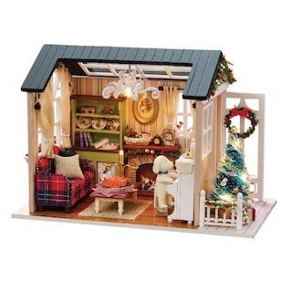 Foto 1 | Casa De Muñecas De Bricolaje, Muebles Realistas, Decoración De Madera