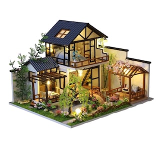 Foto 1 | Villa Casita Muñecas Con Piscina Muebles Led Miniatura