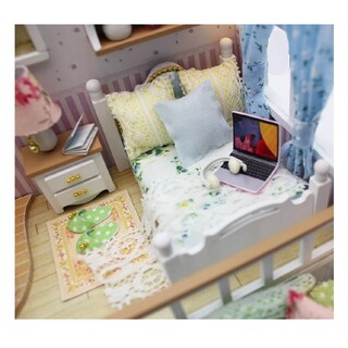 Foto 2 | Casita De Muñeca Mini Casa De Madera Para Armar Y Accesorios