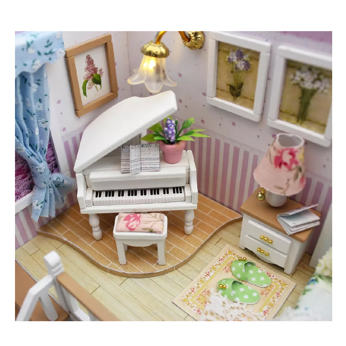 Foto 4 pulgar | Casita De Muñeca Mini Casa De Madera Para Armar Y Accesorios