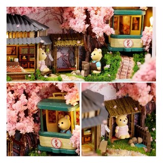 Foto 3 | Casita De Muñecas Miniatura Con Muebles Para Niñas Rosa