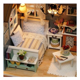 Foto 2 | Casita Para Muñecas Casa Diy Con Muebles Led Miniatura Perro