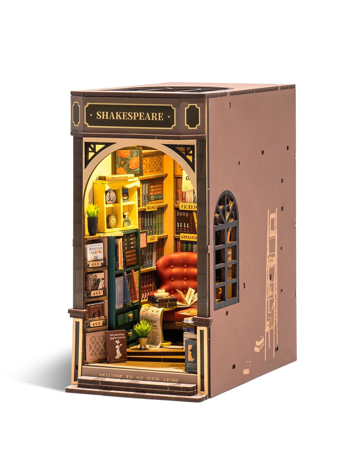 Foto 1 | Kits De Libros Book Nook Rowood Diy Para Adultos Con Sensor Táctil - Venta Internacional.