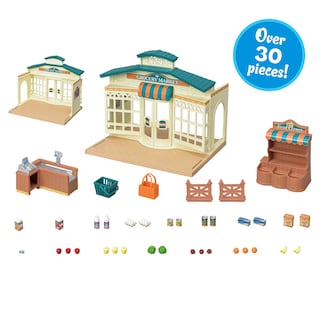 Foto 2 | Calico Critters De Grocery Market, Crema Y Marrón, Con 30 Unidades - Venta Internacional.