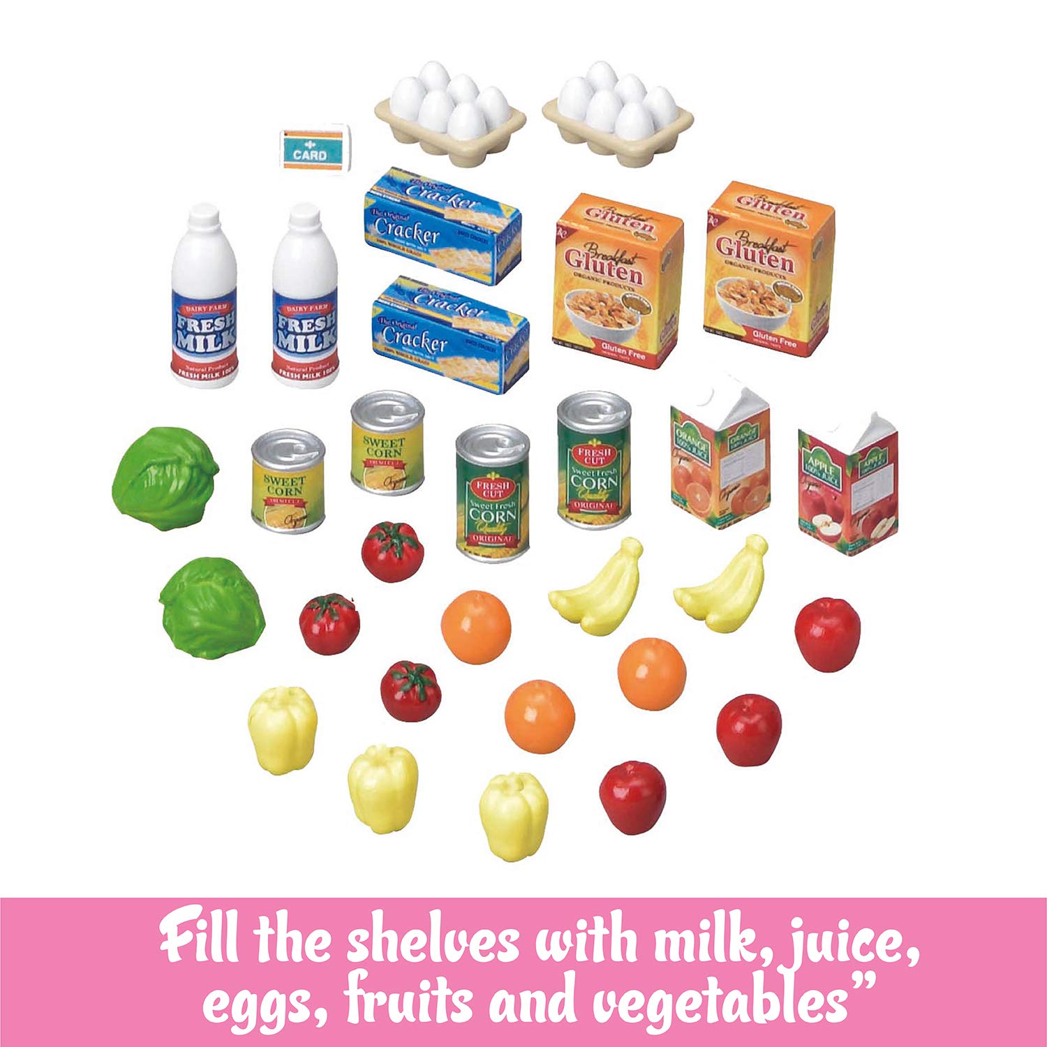 Foto 3 | Calico Critters De Grocery Market, Crema Y Marrón, Con 30 Unidades - Venta Internacional.
