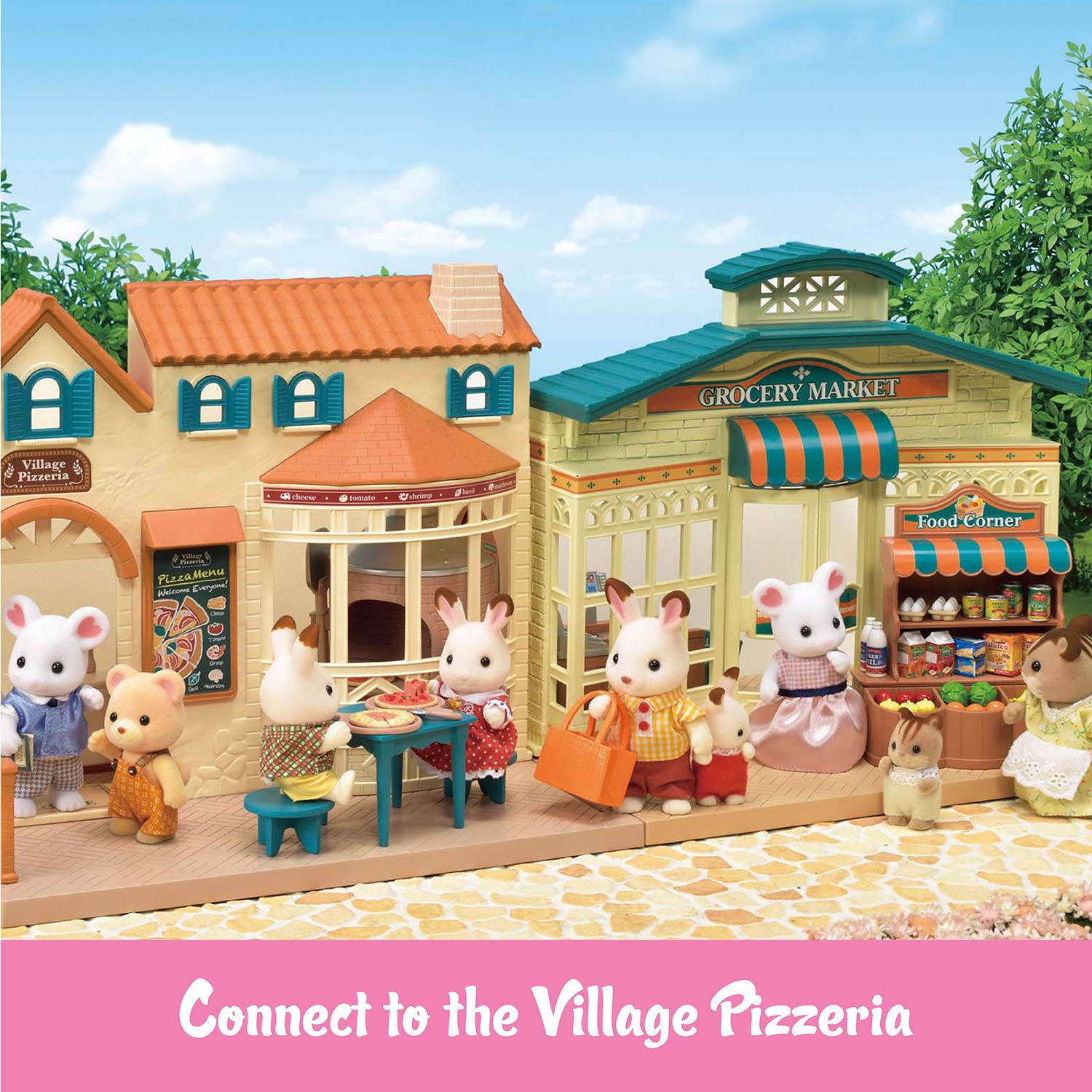 Foto 7 pulgar | Calico Critters De Grocery Market, Crema Y Marrón, Con 30 Unidades - Venta Internacional.