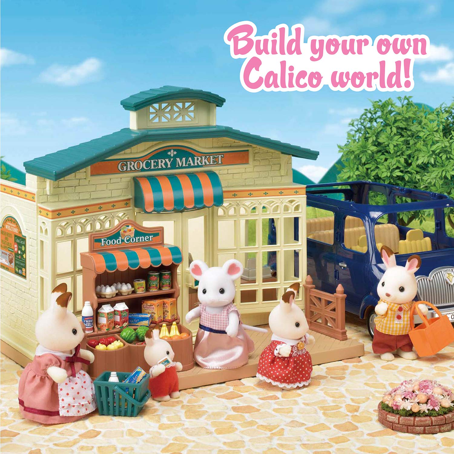 Foto 8 pulgar | Calico Critters De Grocery Market, Crema Y Marrón, Con 30 Unidades - Venta Internacional.