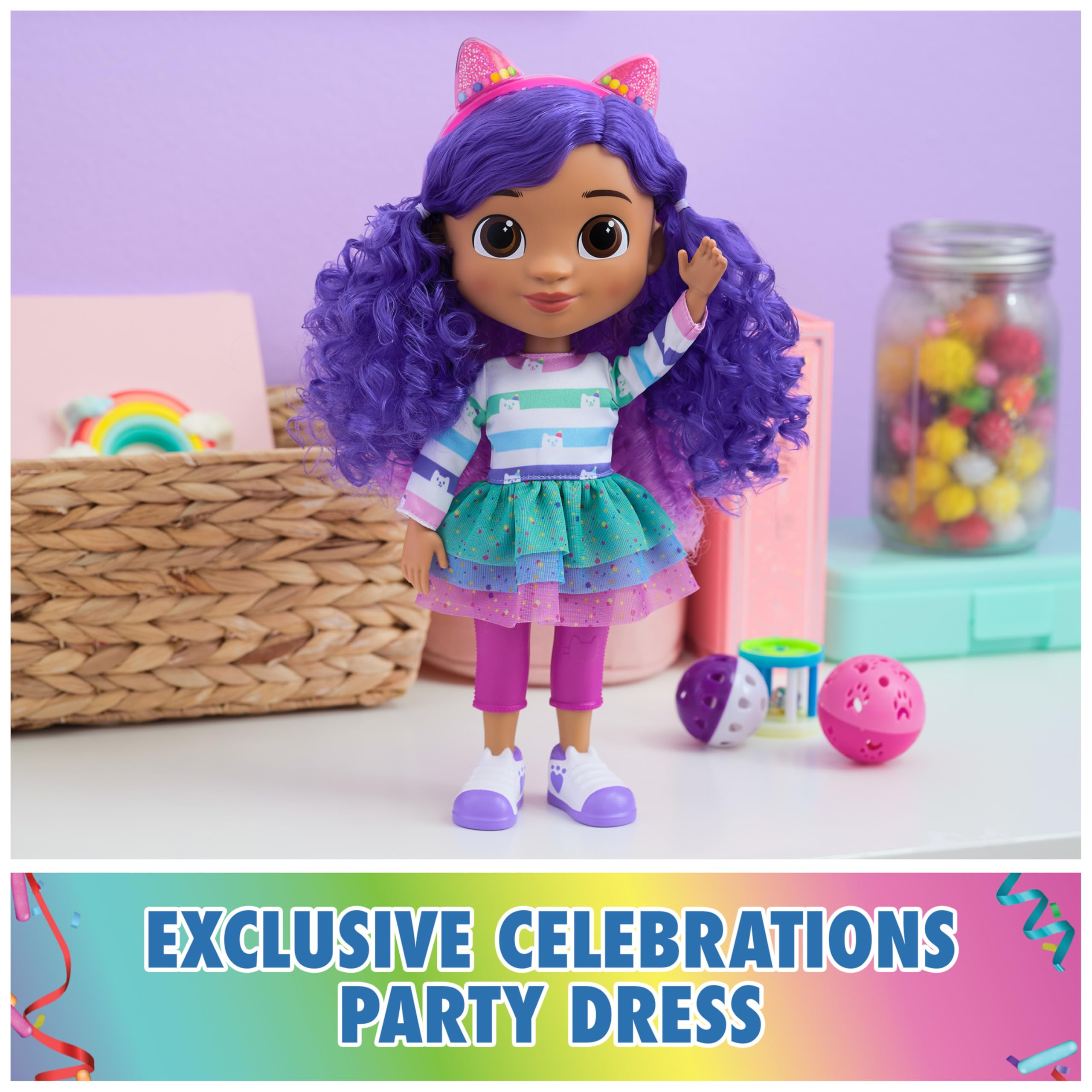 Foto 7 pulgar | Toy Doll Gabby's Dollhouse Sing & Celebrate Con Sonido, 33 Cm - Venta Internacional.
