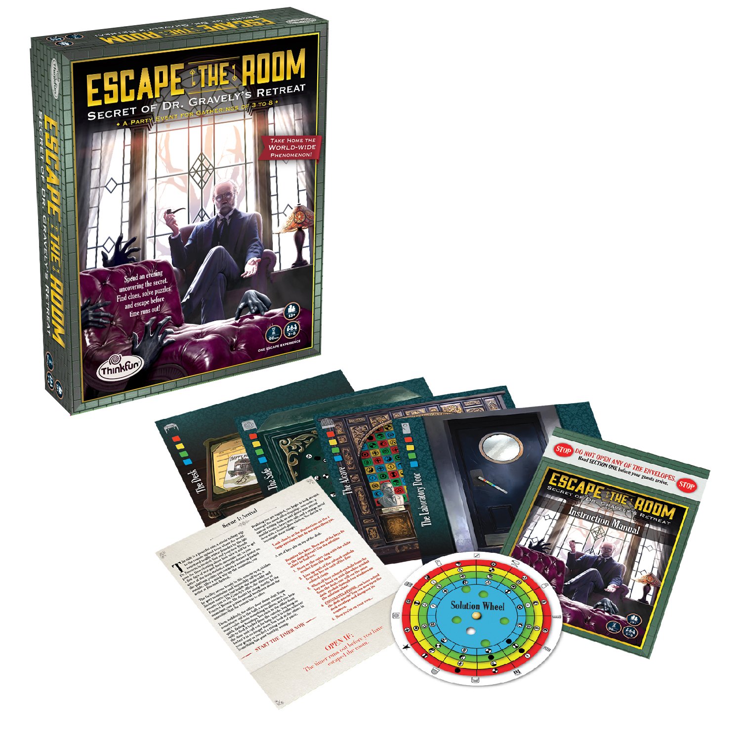 Foto 2 pulgar | Juego De Mesa Thinkfun Escape The Room Secret Of Dr. Gravely's - Venta Internacional.