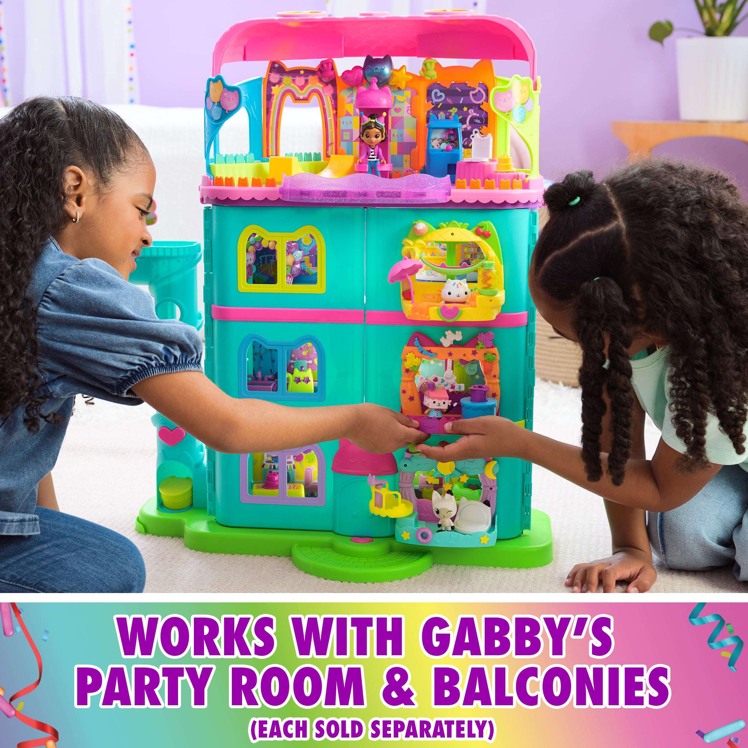 Foto 6 | Dollhouse Gabby's Dollhouse Celebration, 15 Piezas Con Sonidos, 3 O Más - Venta Internacional.