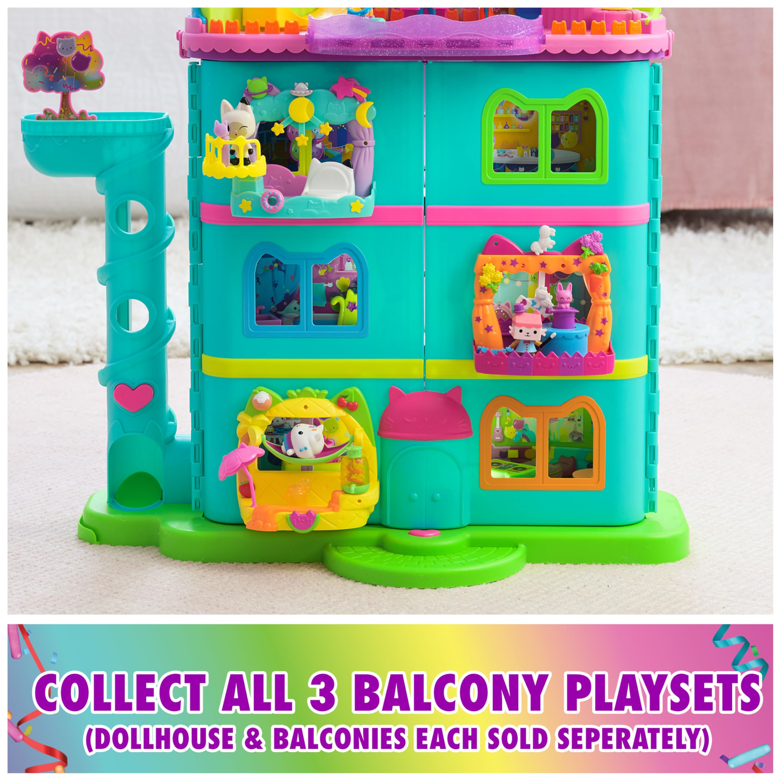Foto 7 pulgar | Playset Gabby's Dollhouse Pandy Paws Dreamy Balcon, 8 Piezas - Venta Internacional.