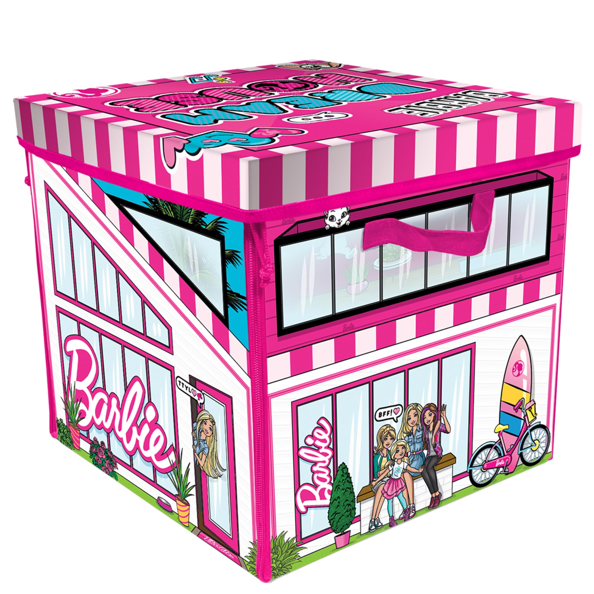 Foto 3 pulgar | Caja De Juguetes Y Tapete Barbie Zipbin 40 Doll Dream House - Venta Internacional.