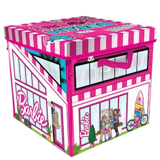 Foto 2 | Caja De Juguetes Y Tapete Barbie Zipbin 40 Doll Dream House - Venta Internacional.