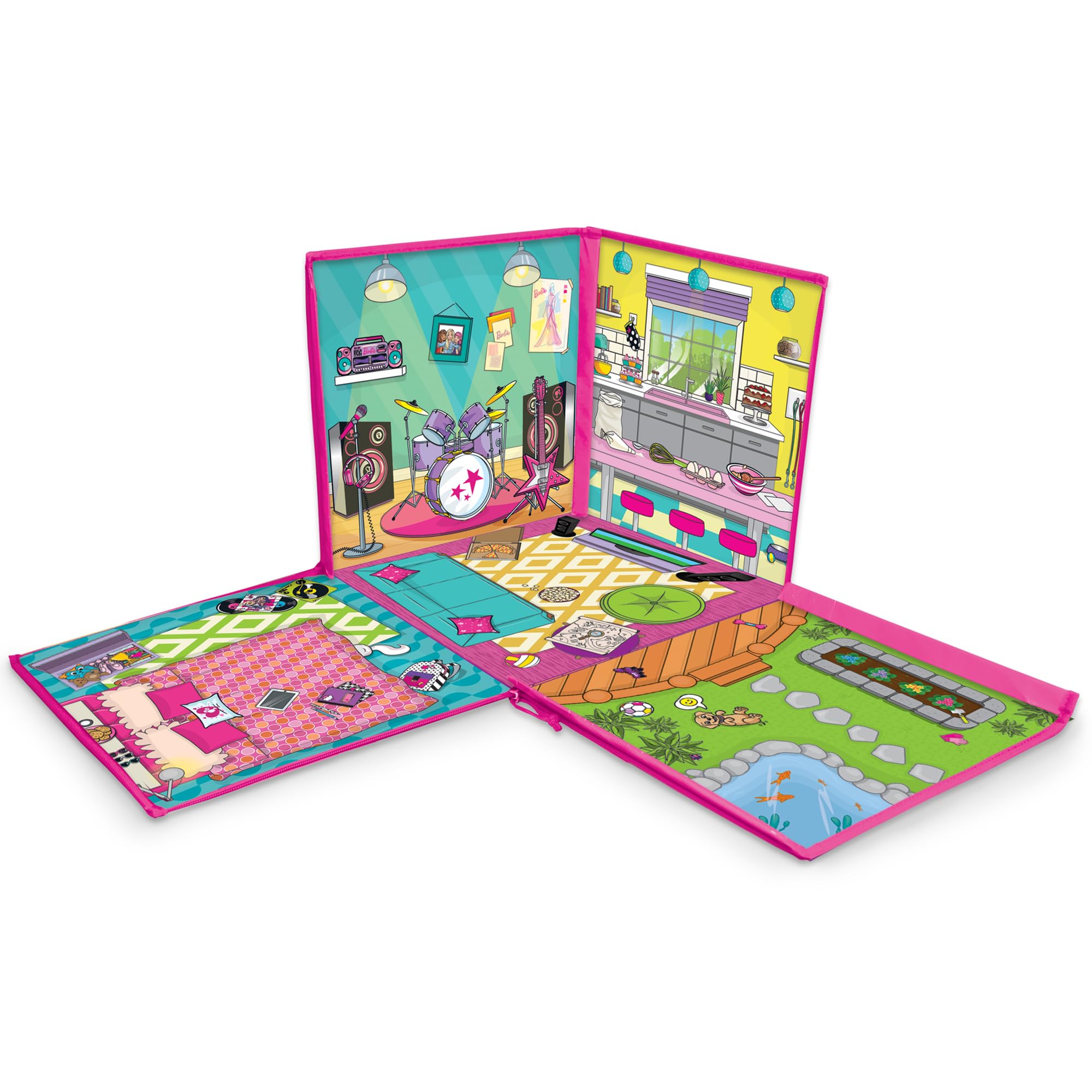 Foto 5 pulgar | Caja De Juguetes Y Tapete Barbie Zipbin 40 Doll Dream House - Venta Internacional.