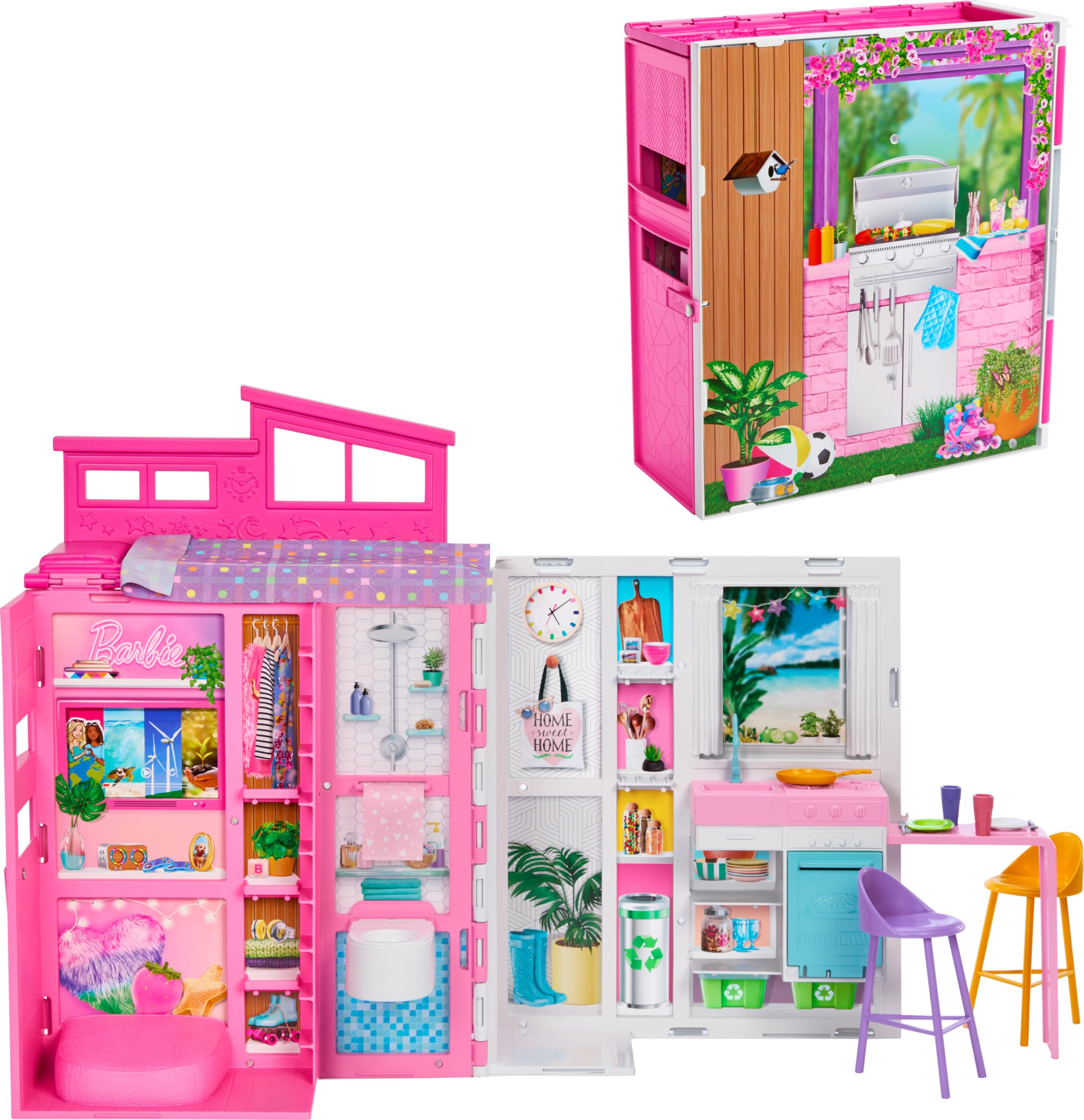 Foto 2 pulgar | Set De Juego Barbie Getaway De Doll House Con 11 Accesorios - Venta Internacional.