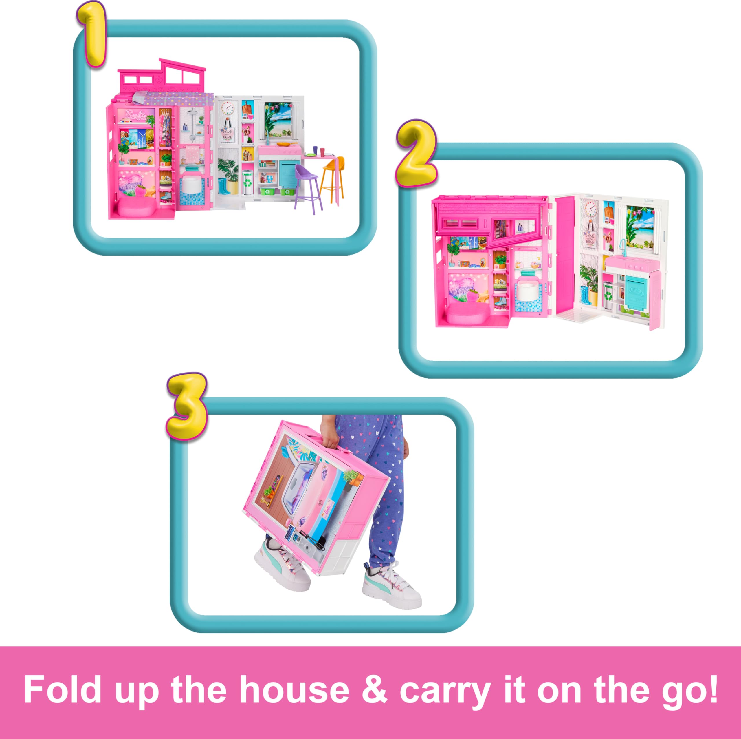 Foto 5 pulgar | Set De Juego Barbie Getaway De Doll House Con 11 Accesorios - Venta Internacional.