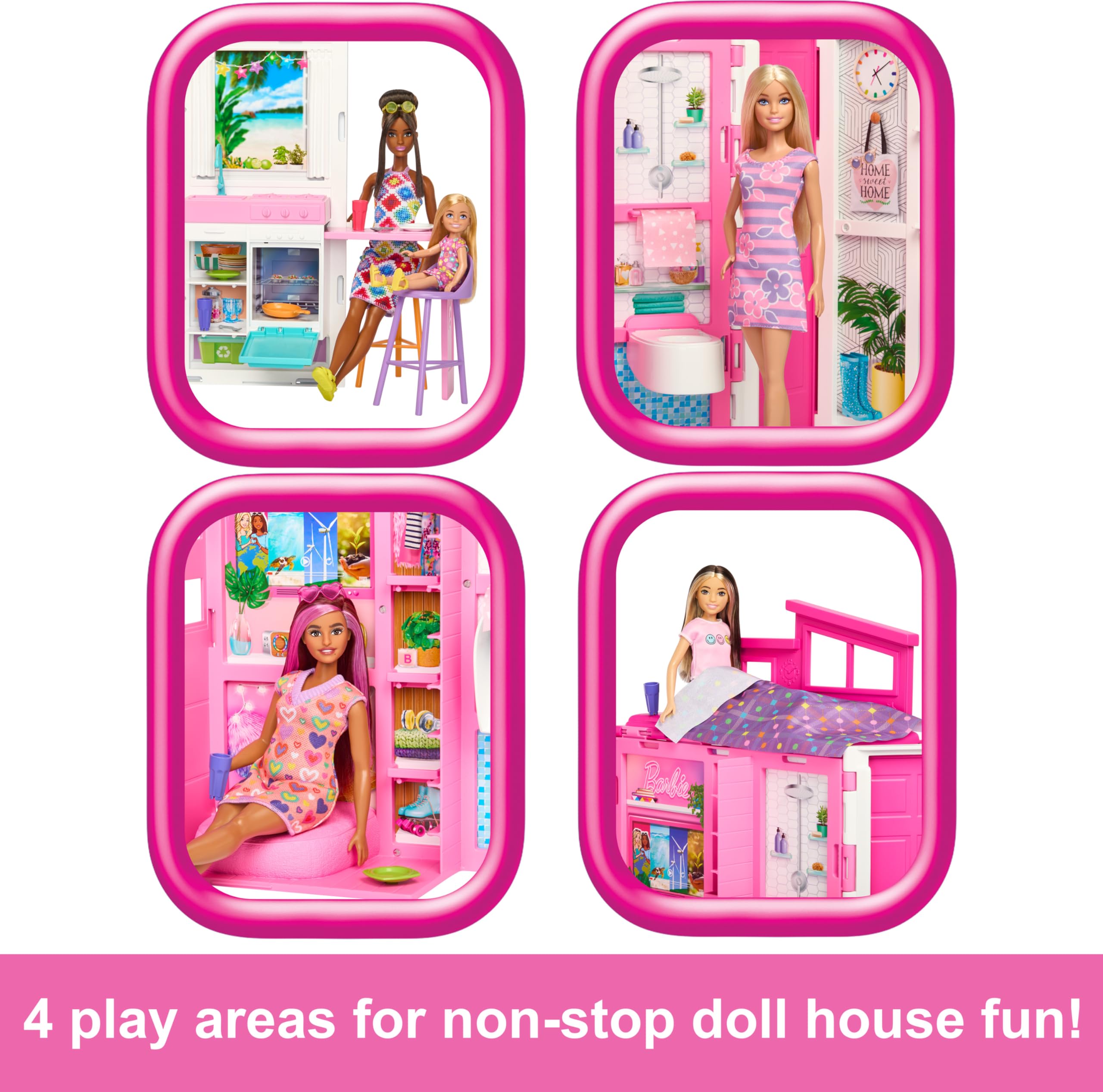Foto 6 pulgar | Set De Juego Barbie Getaway De Doll House Con 11 Accesorios - Venta Internacional.