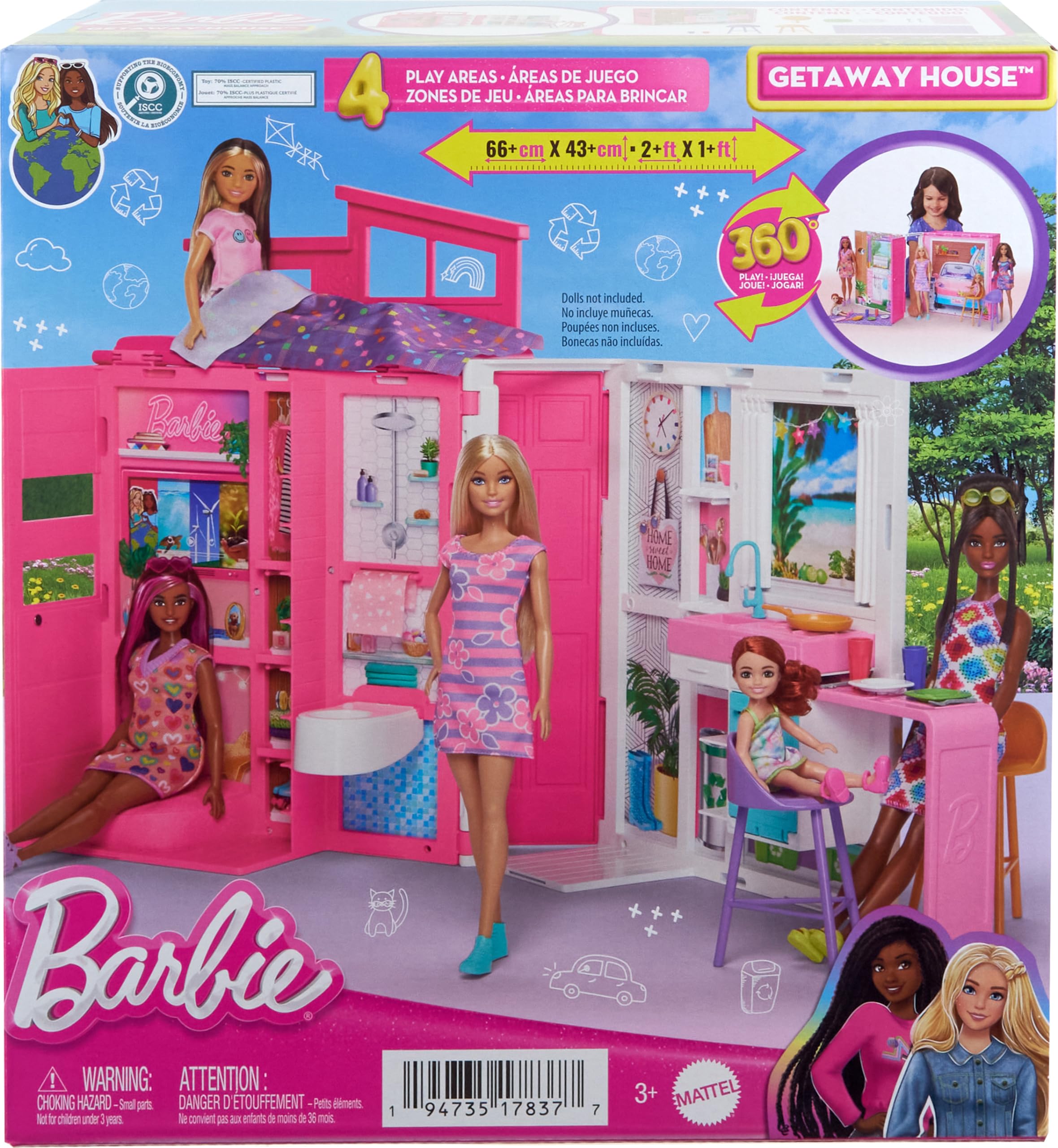 Foto 7 pulgar | Set De Juego Barbie Getaway De Doll House Con 11 Accesorios - Venta Internacional.