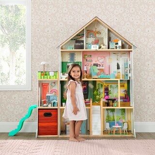 Foto 2 | Casa De Muñecas Delta Children Deluxe Maui De 4 Pisos Con Acceso Para 50 Personas. - Venta Internacional.