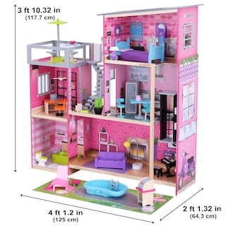Foto 2 | Casa De Muñecas Kidkraft Uptown De Madera Moderna Con Luces Y Sonidos - Venta Internacional.