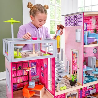 Foto 3 | Casa De Muñecas Kidkraft Uptown De Madera Moderna Con Luces Y Sonidos - Venta Internacional.