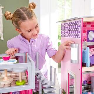 Foto 4 | Casa De Muñecas Kidkraft Uptown De Madera Moderna Con Luces Y Sonidos - Venta Internacional.