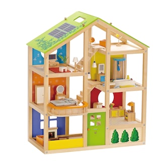 Foto 1 | Casa De Muñecas Hape All Seasons Kids De 3 Pisos Con Muebles Y Acceso. - Venta Internacional.