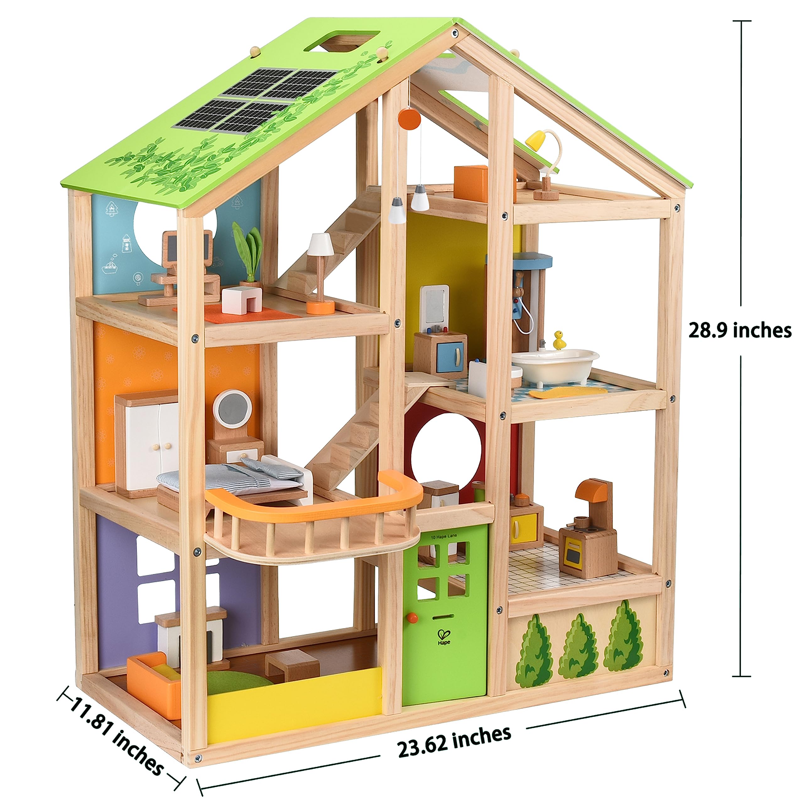 Foto 6 pulgar | Casa De Muñecas Hape All Seasons Kids De 3 Pisos Con Muebles Y Acceso. - Venta Internacional.