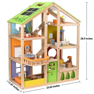 Foto 5 | Casa De Muñecas Hape All Seasons Kids De 3 Pisos Con Muebles Y Acceso. - Venta Internacional.