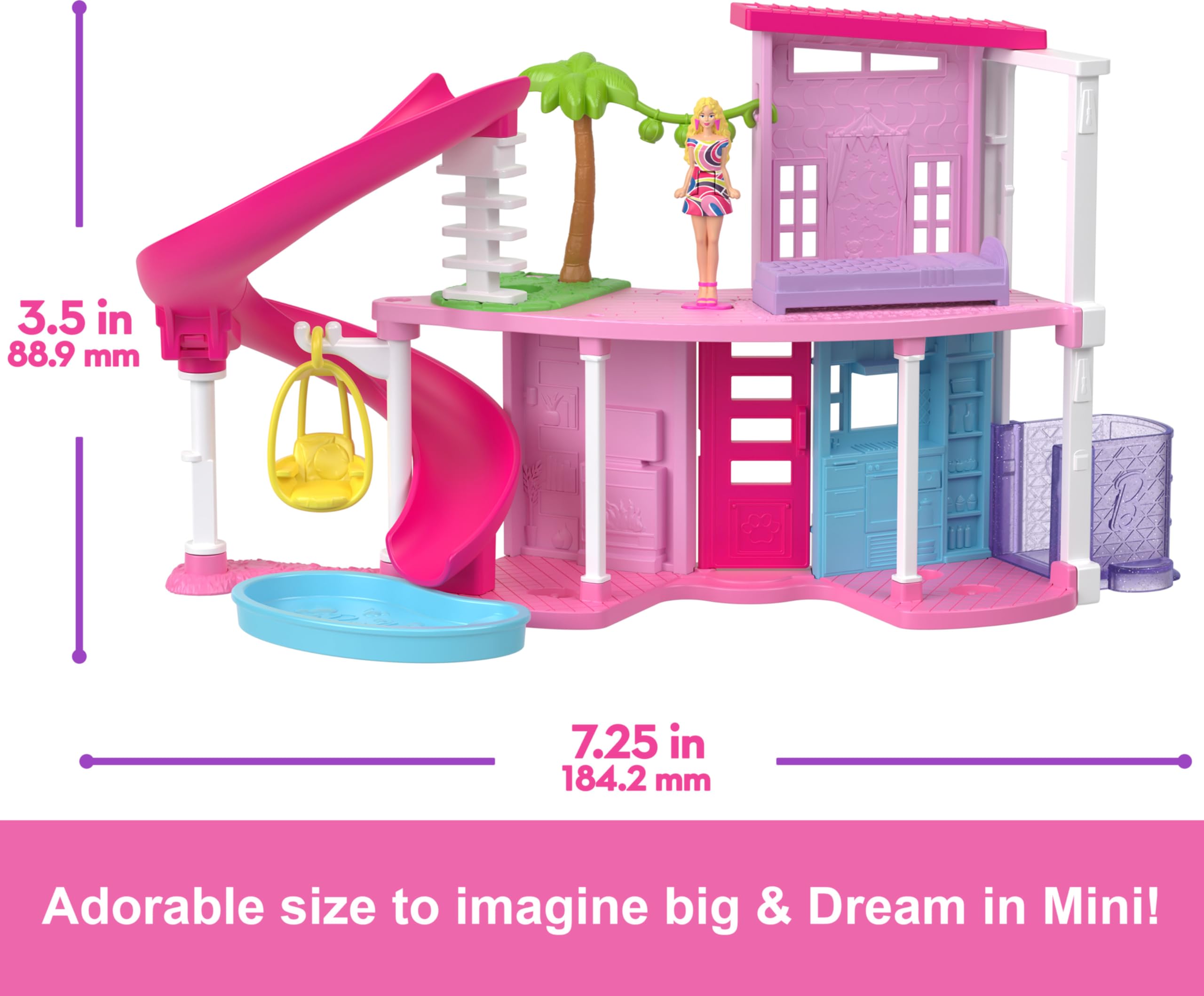 Foto 5 pulgar | Set De Casa De Muñecas Barbie Mini Barbieland Con Dreamhouse Y Acces. - Venta Internacional.