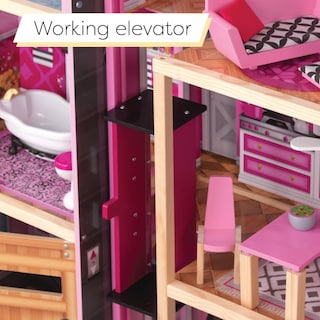 Foto 5 | Mansión De Madera Brillante Para 12 Muñecas Dollhouse Kidkraft - Venta Internacional.