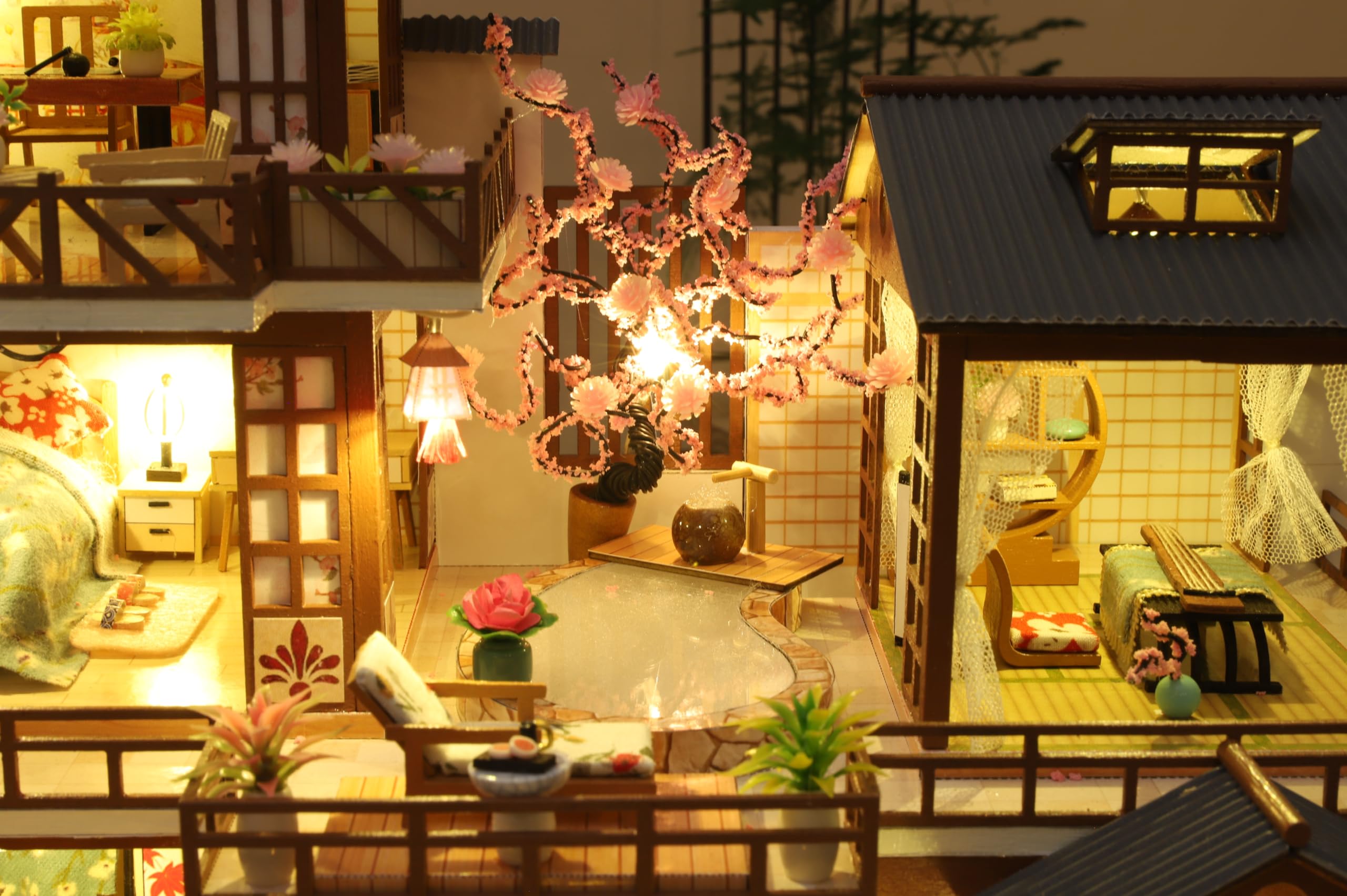 Foto 2 | Kit De Bricolaje Para Casa En Miniatura Cuteqi Con Muebles Y Luz - Venta Internacional.