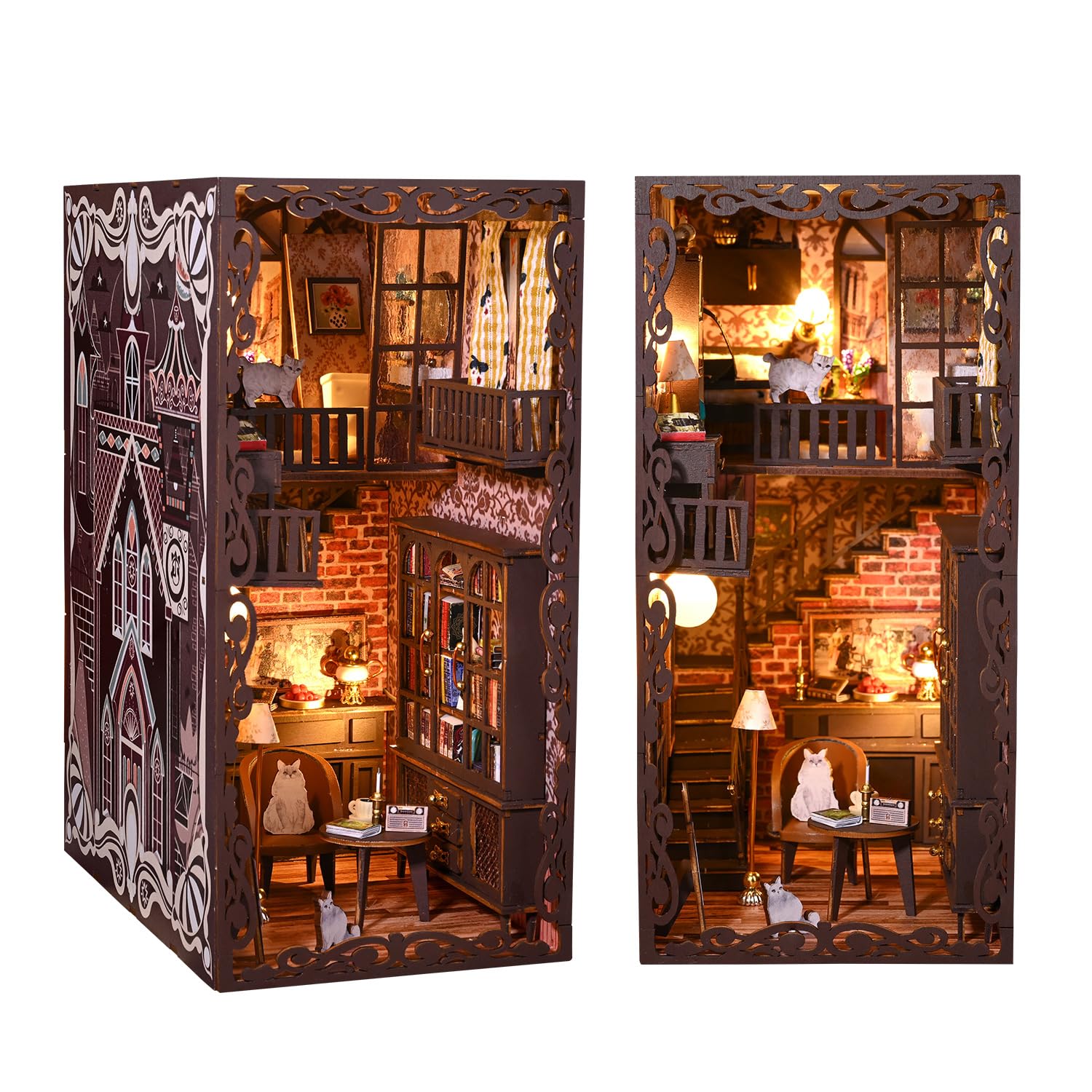 Kit De Rincón Para Libros Diy Con Forma De Casa De Muñecas En Miniatura Fever Secret Castle Ii - Venta Internacional.