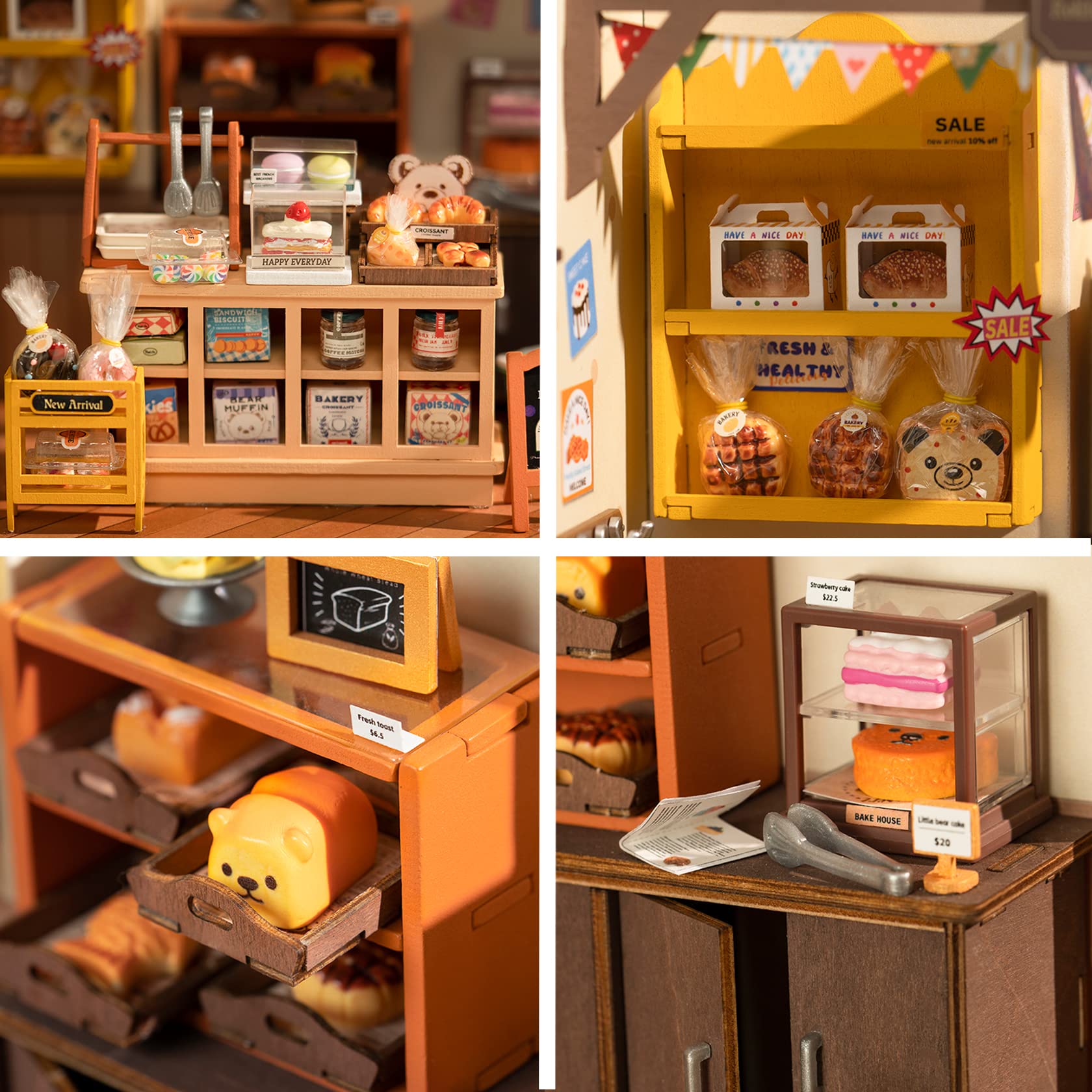 Foto 4 pulgar | Kit de Casa de Muñecas Rolife Becka's Bakery Diorama con Led 1/24 - Venta Internacional