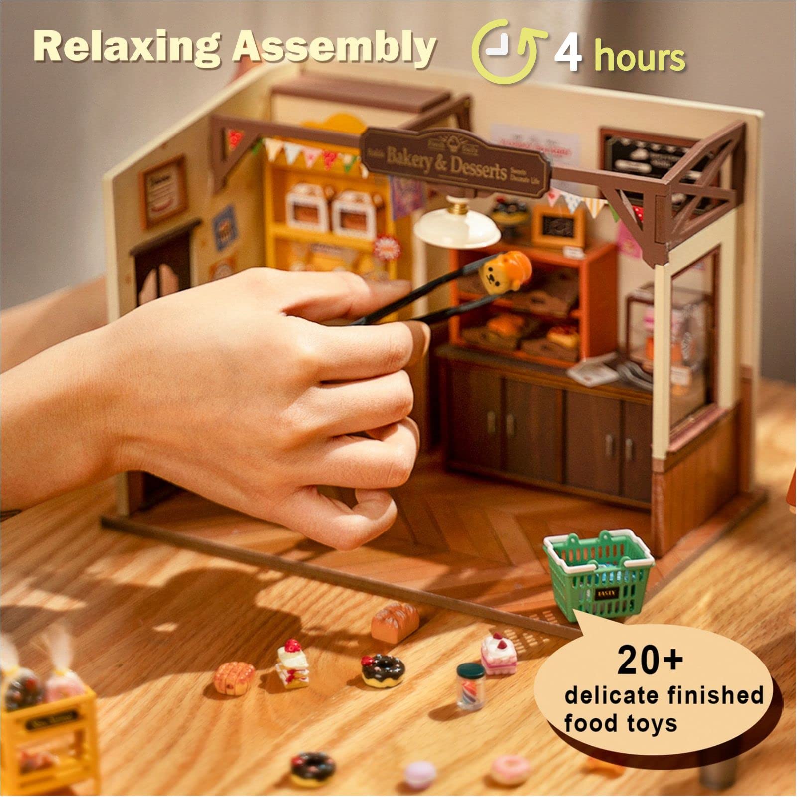 Foto 4 | Kit de Casa de Muñecas Rolife Becka's Bakery Diorama con Led 1/24 - Venta Internacional