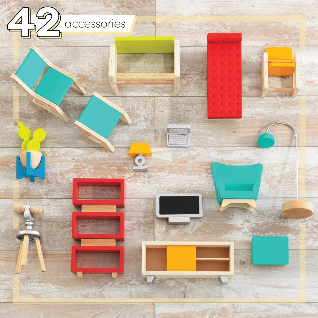 Foto 4 | Casa De Muñecas Kidkraft So Stylish Mansion Wooden 360 Play, Más De 3 Años - Venta Internacional.