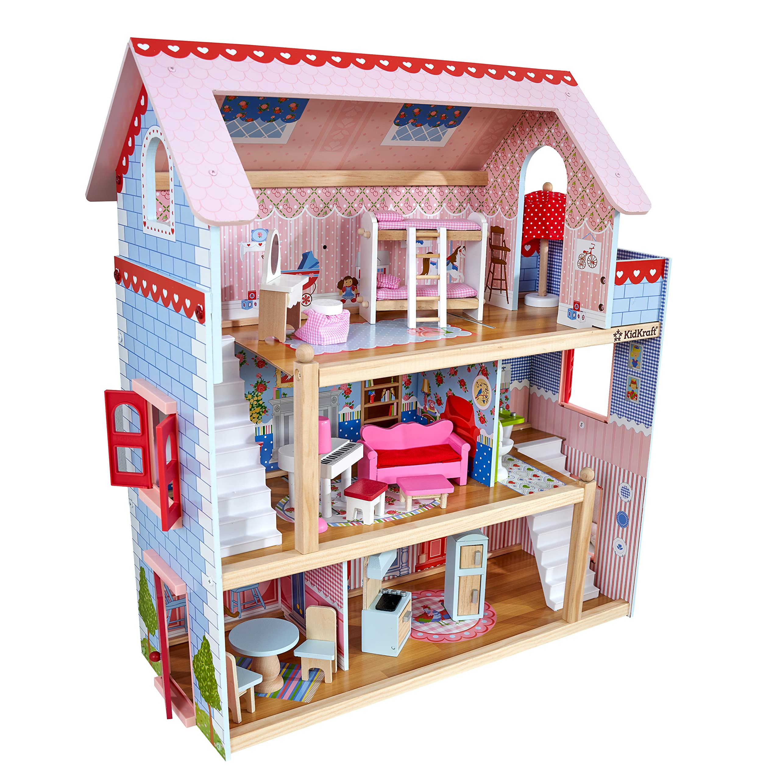 Foto 2 pulgar | Casa de Campo Para Muñecas Dollhouse Kidkraft Chelsea Con 16 Accesorios - Venta Internacional